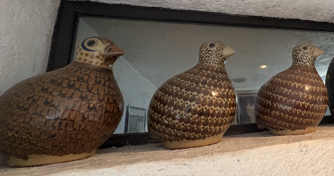 Familia codornices cerámica alta temperatura