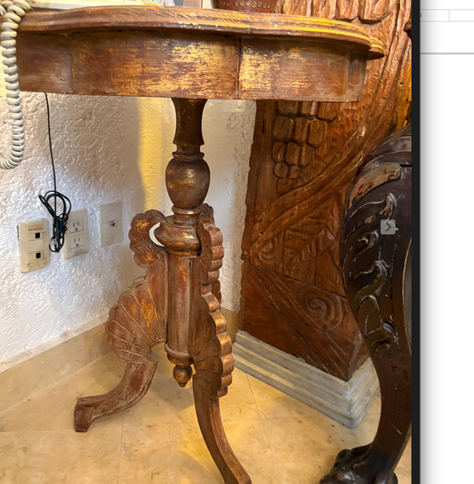 Mesa de servicio Patinado antiguo