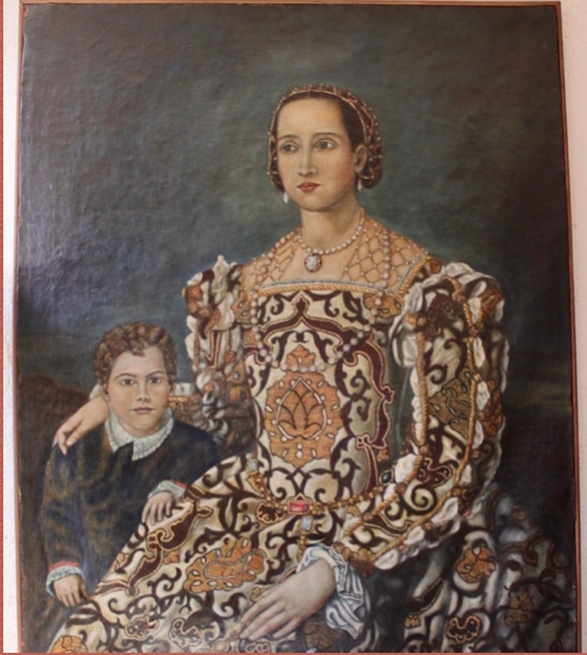 Cuadro Leonor de Toledo y su hijo